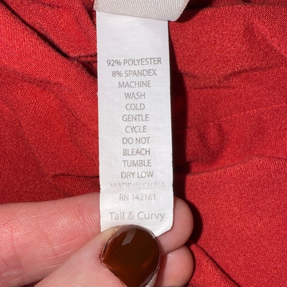 Lularoe Red Leggings - Picture 5 of 6